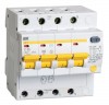 Выключатель автоматический дифференциального тока 4п C 50А 30мА тип AC 4.5кА АД-14 IEK MAD10-4-050-C-030 фото 1 — ElectroZN