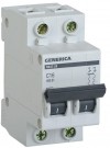 Выключатель автоматический модульный 2п C 16А 4.5кА ВА47-29 GENERICA IEK MVA25-2-016-C фото 1 — ElectroZN