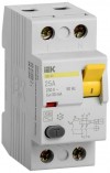 Выключатель дифференциального тока (УЗО) 2п 25А 30мА тип AC ВД1-63 IEK MDV10-2-025-030 фото 1 — ElectroZN