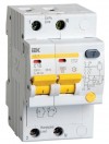 Выключатель автоматический дифференциального тока 2п C 10А 30мА тип AC 4.5кА АД-12 IEK MAD10-2-010-C-030 фото 1 — ElectroZN