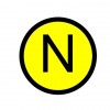 Наклейка "N" d20мм EKF an-2-07 фото 1 — ElectroZN